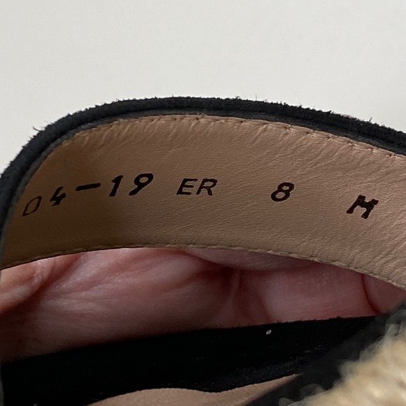 Stuart Weitzman Lexia Espadrille Wedge Sandal Ankle Strap‎ Black Suede Size 8 - Picture 10 of 13